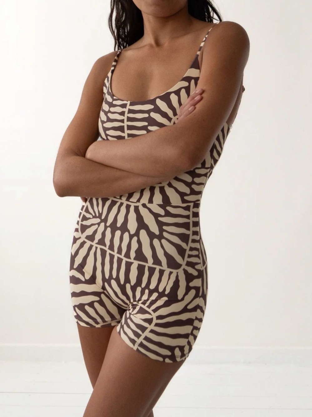 Salted Co Active Swim Bodysuit in Coral Sands - Picture 2 of 4